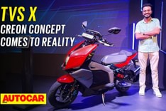 TVS X electric scooter walkaround video